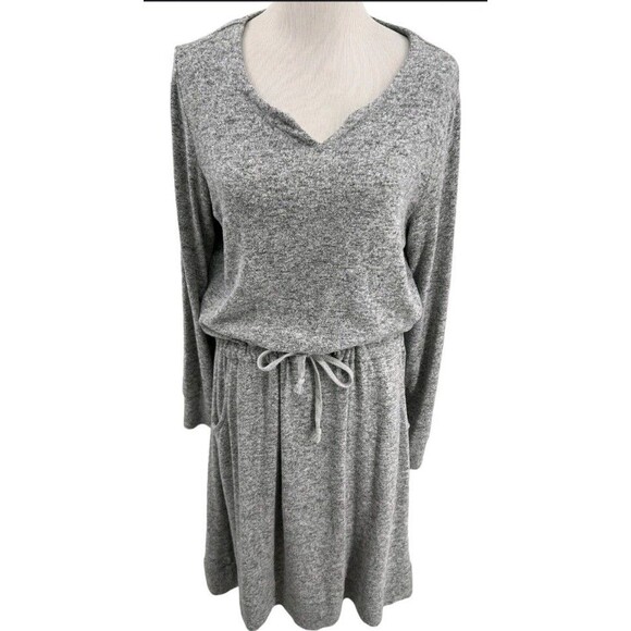 Soft Surroundings Easy Living Dress Sz Medium Drawstring Waist Style 2AW56 SOFT - Picture 2 of 11